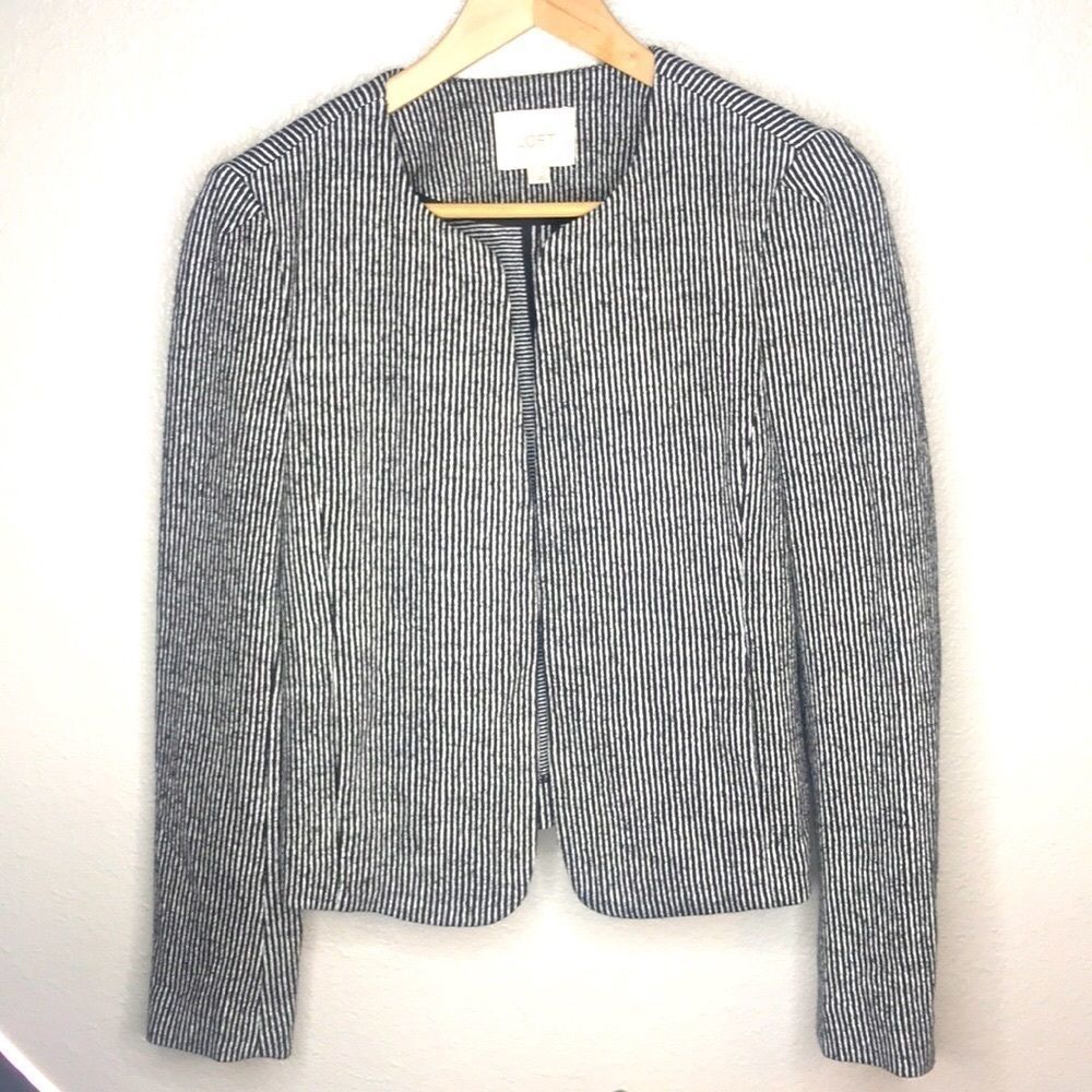 Ann Taylor Loft Open Blazer Jacket Office Career